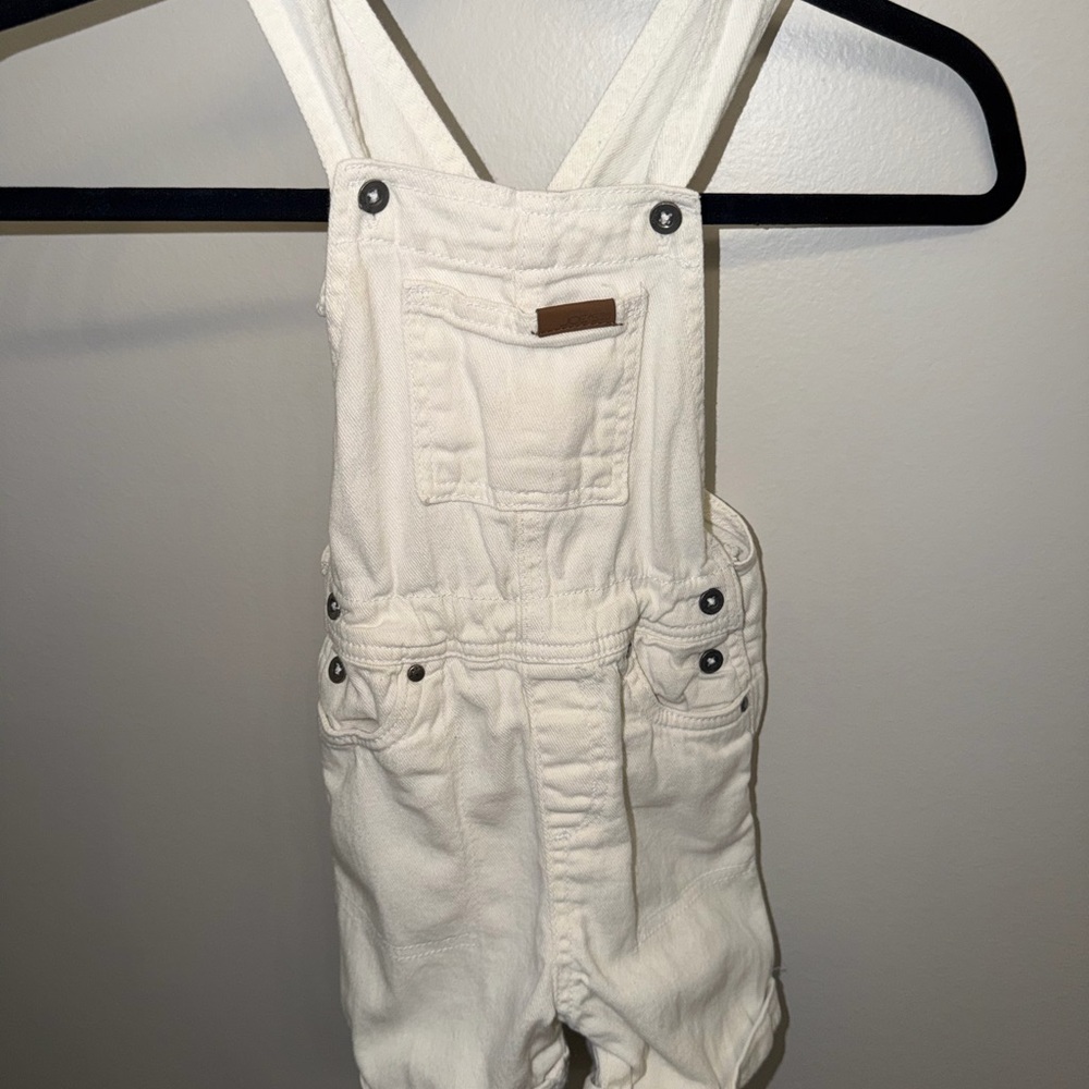 Joe's Jeans Little Boys Cream Cotton Overalls Shorts